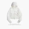 Ropa Ligera Corta de Protección Solar para Mujer, Talla Pequeña, Chaqueta de Protección Solar con Ceñidor en la Cintura, Protección UV para Exteriores, Nueva Ropa de Protección Solar de Seda de Hielo