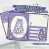 Novo Caderno de Página Colorida B6 com Prima de Cabelo Roxo Desenho Couro Macio Pequeno Manual Diário de Alto Valor Bloco de Notas