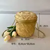 Latão de Chá de Bambu Artesanal, Chá Pu'Er, Bolo de Chá Branco, Caixa de Armazenamento de Bambu, Presente de Ano Novo, Caixa de Presente Vazia, Cesta de Embalagem