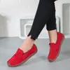 Zapatos Mocasines para Mujer de Piel de Ante Slip on Mocasines Zapatos Planos Transpirables Ligeros Zapatos Náuticos