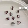 K9 Huevo de Paloma Pila Taladro Uñas Arte Joyería Boutique Hecho a Mano Terminado Ovalado Pila Taladro Uñas Tridimensional