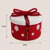 Cesta de Almacenamiento Tejida con Cuerda de Algodón Navideña, Caja de Regalo Decorativa, Organizador de Escritorio para Artículos Varios, Snacks y Cosméticos
