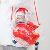 Caja de horneado con globos de Navidad bolsa de galletas bote de arroz glutinoso bolsa de caramelos crujiente de copo de nieve bolsa de turrón
