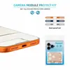 Compatible con Apple 17 Pro Max, Soporte de Ala de Crisálida de Cigarra, Set de Películas Protectoras para Lente Ojo de Águila 16+, Malla Metálica Antipolvo para 18 Pro