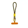 Lanyard Tejido Corto de Moda para Teléfono Móvil Anillo de Doble Propósito Multifuncional Correa de Muñeca Cuerda de Poliéster Fuerte Anti-Pérdida Accesorios