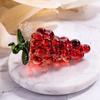 Artesanato de Cristal Simples Entrada Luxo Europeu Morango Abóbora Abacaxi Caqui Ruyi Combinação de Frutas Travessa Enfeites de Mesa