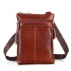 Bolsa de Ombro Moda Masculina Transfronteiriça Couro Genuíno Casual de Negócios Transversal Masculina Retrô Grande Capacidade Bolsa Carteiro de Couro de Vaca