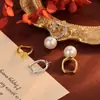 Brincos de pérola autoadesivos em forma de U geométricos de prata de lei S925 suporte vazio feminino temperamento fashion quadrado DIY feito à mão suporte de pérola redonda fecho de orelha