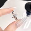 Xingshi circonita de diamante completo esmalte de amor gota de aceite Anillo abierto diseño de nicho estilo frío ins joyería de alta calidad