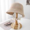 Chapéu de Pescador Lace-Up Estilo Japonês Loli Pequeno para Mulheres, Chapéu Bucket Fresco Respirável de Verão para Estudantes, Chapéu com Proteção Solar Tendência