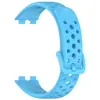 Aplicable a la pulsera Huawei 9 NFC correa oficial de silicona reloj universal Huawei Band 10/9/8 con agujero redondo