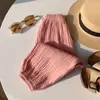 Pantalones antimosquitos para niños pantalones bombachos delgados estilo coreano pantalones largos de gasa de algodón de verano para niños pantalones de pijama para niñas de niños