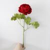 Flor Artificial Peonía Flor Artificial Loto de Rocío Planta Verde Peonía Cabeza Única Flor de Seda Boda Flor Artificial Ventas de Fábrica Yiwu