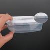 Caja de plástico desechable sellada para comida para mascotas, transparente, 250 ml, para gatos y perros, refrigerada