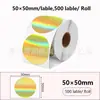 Etiqueta adhesiva térmica láser de venta al por mayor transfronteriza redonda cuadrada imprimible impermeable etiqueta adhesiva térmica adhesivo