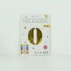 Venta al por mayor estilo INS comercio electrónico transfronterizo 16 pulgadas Exquisitamente empaquetado digital empaque individual de tarjeta de papel globos de papel de aluminio, versión delgada americana