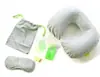 Maleta de Viaje Oficina Almohada inflable en forma de U portátil de compresión extraíble y lavable almohada protectora para el cuello almohada de avión