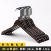 Loja de Roupas Cabides de Madeira Maciça Retrô para Roupas Femininas, Cabides de Madeira Flocada para Adultos e Crianças, Suportes para Roupas e Clipes para Calças para Loja de Roupas Infantis