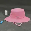 En stock Algodón Puro Lavado Sombrero de Pescador con Volantes Hyun-a Sombrero de Cubo para Mujer para Compras y Viajes Sombrero de Sol Personalizado de Moda