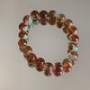 Pulsera de Jade ~ Pulsera de Cuentas de Calabaza Nuevo Estilo Zen Chino Antiguo Piedra Natural Pieza de Mano de Calabaza de Alta Calidad