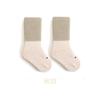 Calcetines de tubo medio de algodón peinado para bebés, de otoño e invierno, con costuras sin hueso, para bebés y niños pequeños, antideslizantes, para la parte inferior, para educación temprana, pasos de aprendizaje