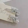 Nuevo y exquisito clip para el pelo de mariposa plateada, fresco y juvenil, para mujer, clip de alta gama para flequillo lateral, accesorio de moda y elegante para el cabello