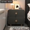 Mesa de Noche de Madera Maciza Negra Estilo Ins Dormitorio Hogar Gabinete de Almacenamiento de Noche Estante de Almacenamiento Pequeño de Alta Gama