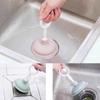 Desatascador Pequeño de Goma para Desagüe de Fregadero de Cocina Eliminación de Cabello, Removedor de Obstrucciones de Drenaje, Desatascador de Tuberías de Inodoro para Uso Doméstico