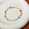 Pulseira de Miçangas Coloridas de Dopamina de Verão Personalidade Infantil Doce Exquisita Moda Criativa Desenho Animado Pulseira Versátil para Mulheres
