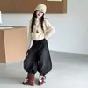 Conjunto de Suéteres de Otoño/Invierno para Niñas 2026 Nuevo Casual Estilo Coreano para Niños Medianos/Mayores Suéter de Cuello Alto Jeans de Moda
