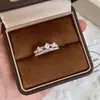 Anillo Abierto Cruzado de Múltiples Capas con Circonita, Anillo Exquisito para el Dedo Índice de Moda Retro Europea y Americana, Joyería de Lujo Ligero de Alta Gama al por Mayor