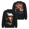 Camiseta de manga larga con lavado pesado estilo retro americano de alta costura Stewell Muye para hombre, corte holgado con hombros caídos, para exportación