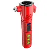 Linterna Martillo Rompevidrios Multifuncional, Iluminación de Patrulla para Camping de Emergencia al Aire Libre, Luz Fuerte Portátil Recargable para Coche