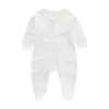 Ropa para recién nacidos primavera y otoño mameluco para bebé e infantil de algodón puro pijama de manga larga para bebé mameluco cuello cruzado