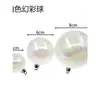 Pelota Transparente de Plástico Iridiscente Galvanizada Pelota de los Deseos Bola de Cristal Decoración para Pastel de Cumpleaños Adorno para Hornear Paquete de 10
