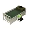 Una variedad de equipo de campamento estándar, Cama individual de acero para entrenamiento militar, Litera para dormitorio de empleados, Armario interior, Escritorio de estudio, Silla de estudio