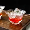 Copo de Vidro Largo Estilo Chinês para Água, Copo e Pires para Chá Cold Brew, Xícara de Café Latte Americana, Copo Especial para Drinks de Cocktail