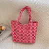 Bolsa de Lona para Mujer Gran Capacidad 2026 Nuevo Estilo Versátil de un Solo Hombro Bolsa de Novia para Boda Bolsa de Tela Bolsillo de Mano Bolsa Tote para Viaje
