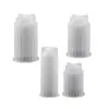Molde de Vela de Resina de Cristal DIY Papoula com Formato de Cone Cilíndrico Listrado para Decoração de Mesa Molde de Silicone