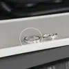 Anel Ins Nicho Formato Especial Abertura Assimétrica Zircônio Branco Anel de Abertura Ajustável Suave Diamante para Mulheres Estilo Simples Versátil