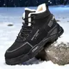 Zapatos de Hombre de Gran Tamaño Transfronterizos, Zapatos de Algodón con Suela Gruesa, Botas de Nieve, Zapatos de Algodón Cálidos con Forro de Felpa de Invierno, Botas Martin para Hombre, Botas de Algodón