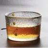 Taza de Té de Vidrio Hecha a Mano Estilo Japonés Maestro Kung Fu Taza Pequeña Dorada Martillada Taza de Agua Copa de Vino