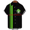 Camisa hawaiana para hombre con estampado 3D talla grande manga corta cuello de sol para hombre vintage Harajuku casual AliExpress