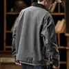 Jaqueta Pesada Americana Masculina Primavera e Outono 2026 Nova Retro Bonita Roupa de Trabalho Masculina Jaqueta Acolchoada Marca Tendência Top