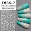 Celebridade da Internet Aurora Borboleta Adesivos para Unhas Planos com Suporte Adesivo Concha Luz Borboleta DIY Decorações de Adesivos para Unhas Modelo Dh