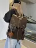 Envío Transfronterizo Estilo Coreano Moda Moderna Mochila de Cuero Suave PU Bolsa Escolar para Estudiantes Bolsa Deportiva Casual para Hombres y Mujeres