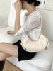 Retro Simples PU Em Forma De Bolsa Design De Nicho Feminino Estilo Coreano Distinto Ombro Axila Bolsa High-end Sense Dumpling Bag