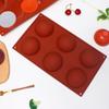 Fábrica em estoque 6 até mesmo grande semicírculo silicone bolo molde hemisférico casa chocolate mousse cozimento ferramentas DIY