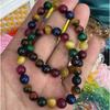 Pulsera de cristal en polvo púrpura ojo de tigre natural, pulsera de moda de obsidiana, pulsera de piedra semipreciosa, joyería de moda transfronteriza al por mayor