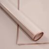 Nueva película de gelatina con marco simple, color sólido, papel suave y ligero, papel para envolver ramo, borde dorado, papel para envolver flores mate, material para bricolaje